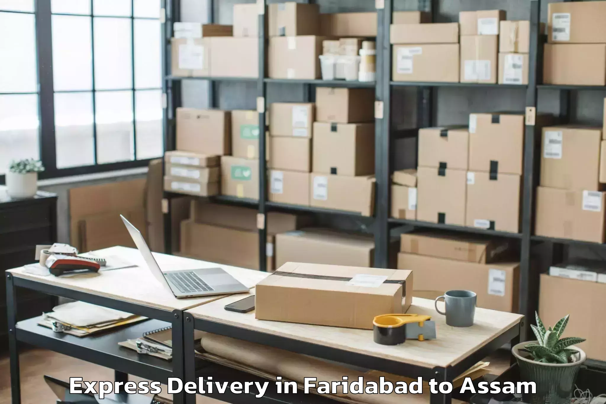 Top Faridabad to Bijni Pt Express Delivery Available